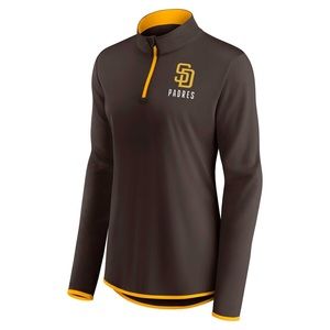 Padres Women’s Quarter Zip Jacket - New - Medium